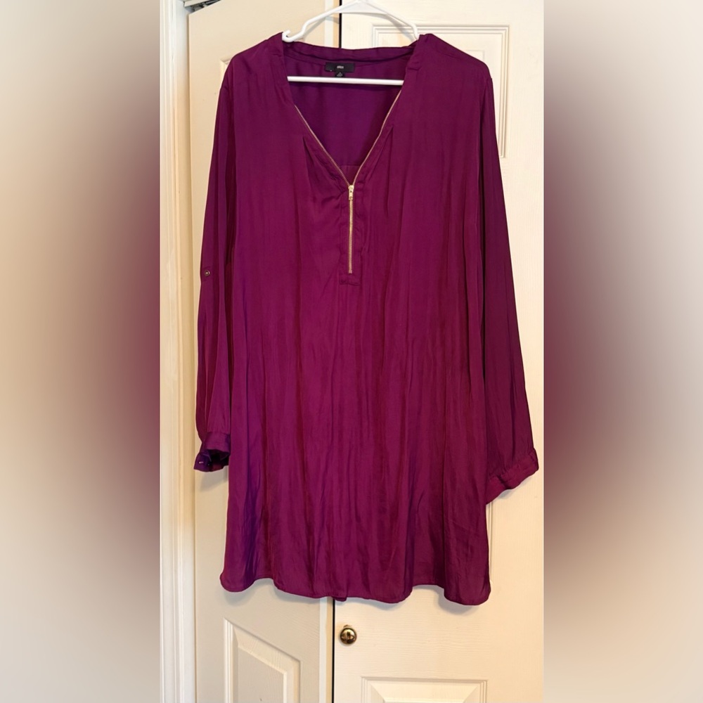 Ellos Purple Tunic Top